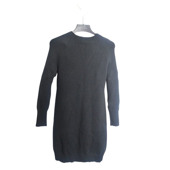 NWT J. Crew XS Black Jeweled Shoulder Sweater Dress "Outstanding!" - Picture 2 of 7